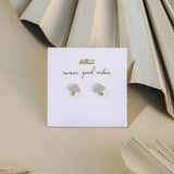 MUSHROOM PAVÉ STUDS