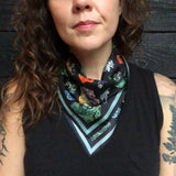 100% SILK SCARF | GEMS AND MINERALS