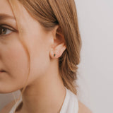 EMERALD CZ BAGUETTE STUDS