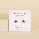 SUN STUD MALACHITE EARRINGS