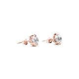 NATURAL HERKIMER DIAMOND STUDS | SILVER