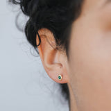 SUN STUD MALACHITE EARRINGS