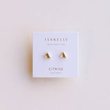 MINI ENERGY GEM STUDS | CITRINE