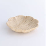 TRAVERTINE SCALLOPED BOWL