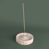SACRED STONE INCENSE HOLDER | TRAVERTINE