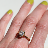 ENCHANTED HALO ENGAGEMENT RING | 14K GOLD & NATURAL DIAMONDS