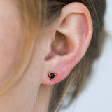 MINI ENERGY GEM STUDS | BLACK TOURMALINE