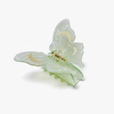 ACETATE LUNAR MOTH HAIR CLAW WITH CRESCENT MOONS