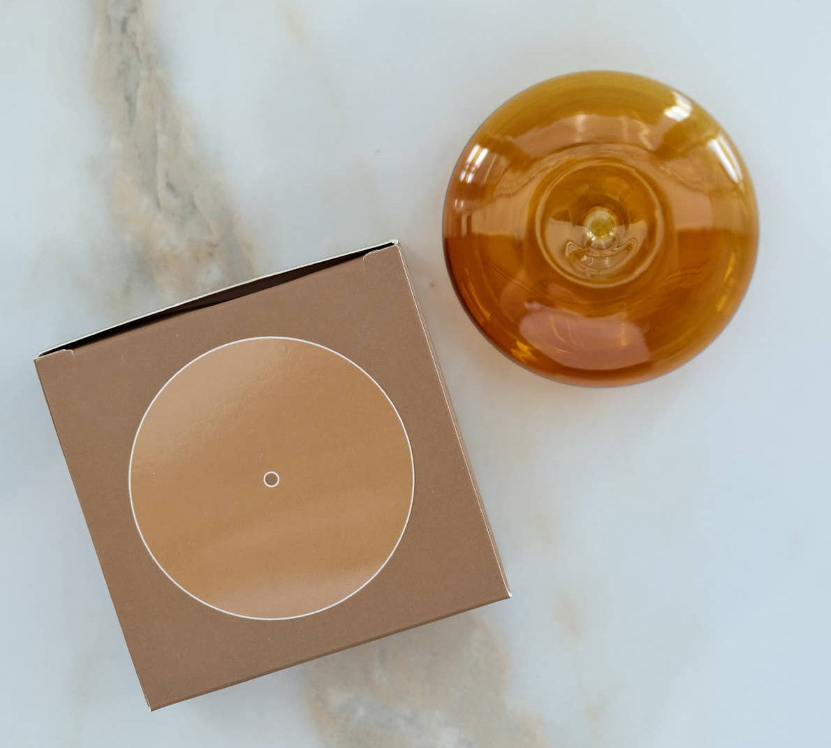 TRANSLUCENT GLASS BUBBLE INCENSE HOLDER