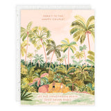 HAPPY BEACH COUPLE | WEDDING + ENGAGEMENT CARD