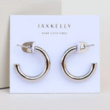 SILVER HOOP EARRINGS