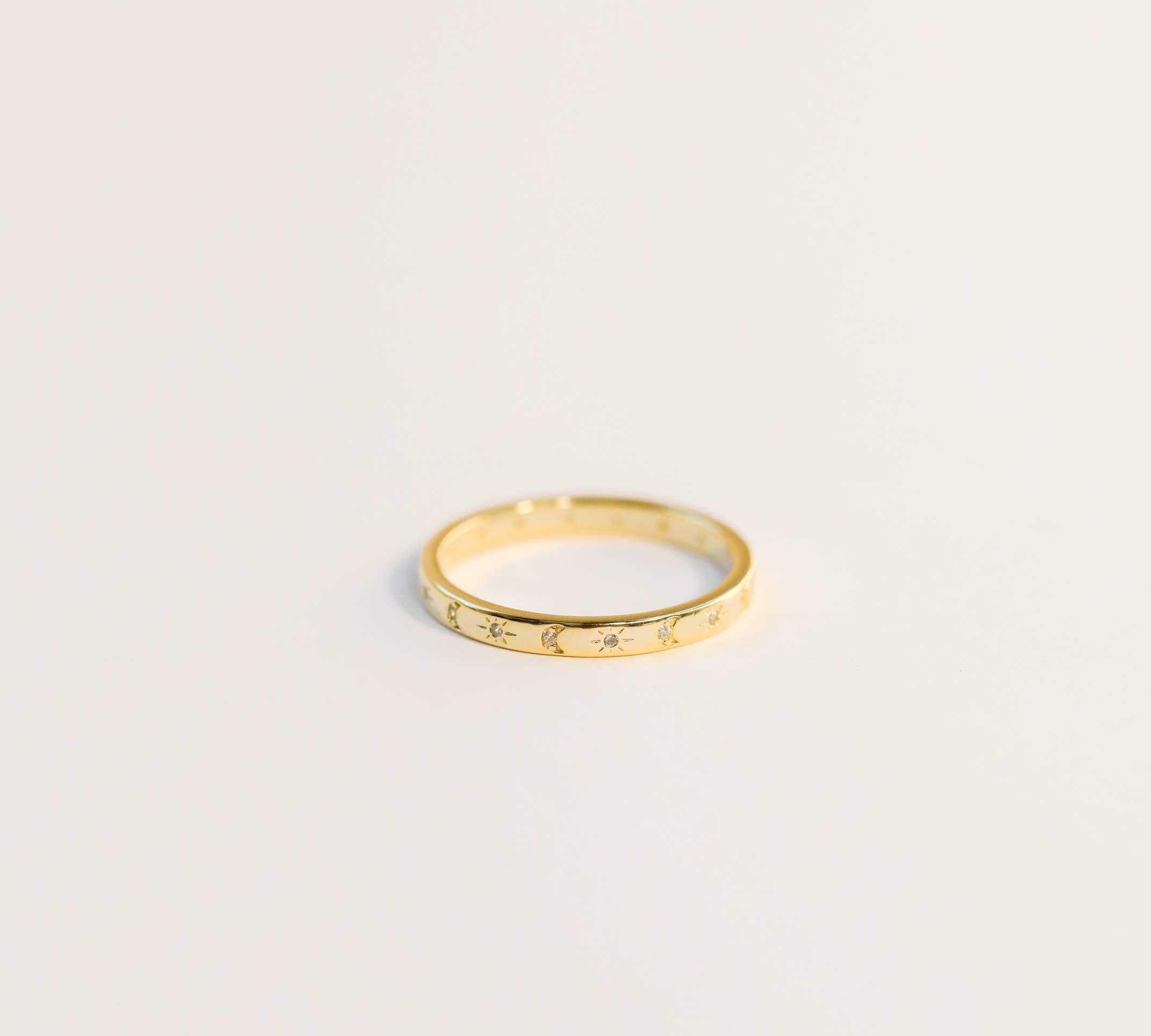 CELESTIAL GOLD PLATED RING