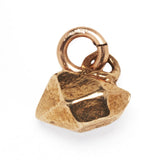 CRYSTAL NUGGET CHARM | 14K GOLD