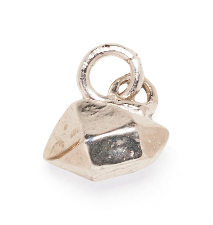 CRYSTAL NUGGET CHARM | 14K GOLD