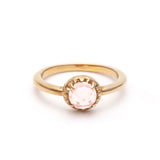 MATRIX HALO RING | ROSE QUARTZ