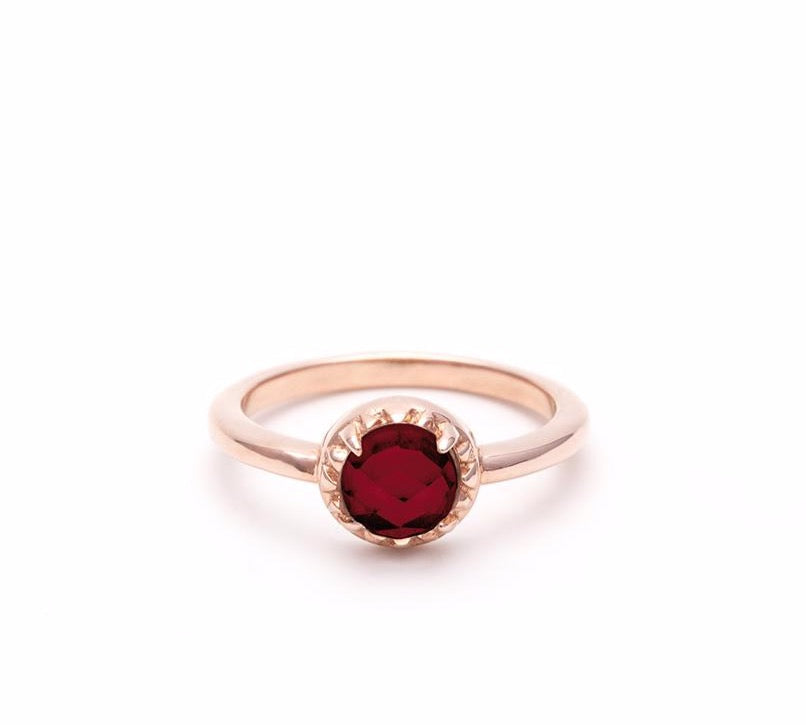 MATRIX HALO RING | GARNET