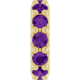 BIRTHSTONE SPACER CHARM PENDANT