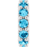 BIRTHSTONE SPACER CHARM PENDANT