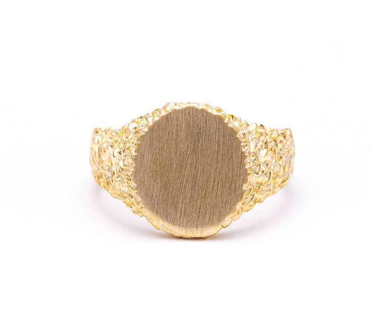 ROCKY SIGNET RING