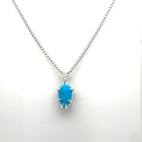 GUARDIAN OF THE VEIL NECKLACE | SILVER & TURQUOISE