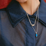 GUARDIAN OF THE VEIL NECKLACE | SILVER & TURQUOISE