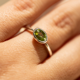 PERIDOT BEZEL RING