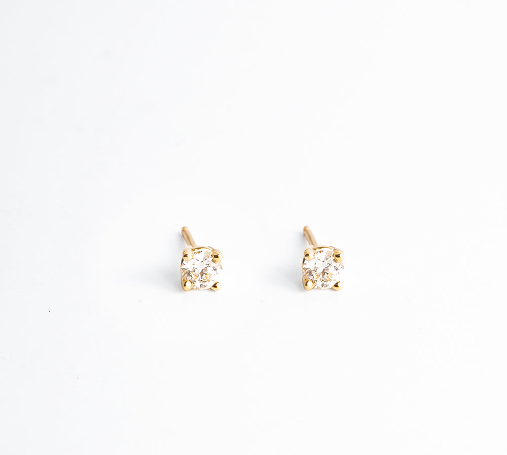 angela monaco jewelry philadelphia jeweler classic diamond stud earrings genuine diamond 14k yellow gold