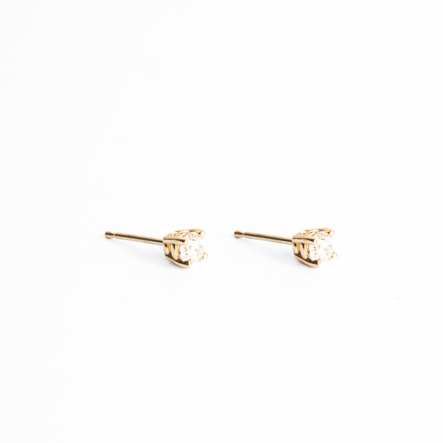 angela monaco jewelry philadelphia jeweler classic diamond stud earrings genuine diamond 14k yellow gold
