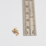 SCORPIO DANGLE CHARM | 14K GOLD & WHITE DIAMOND