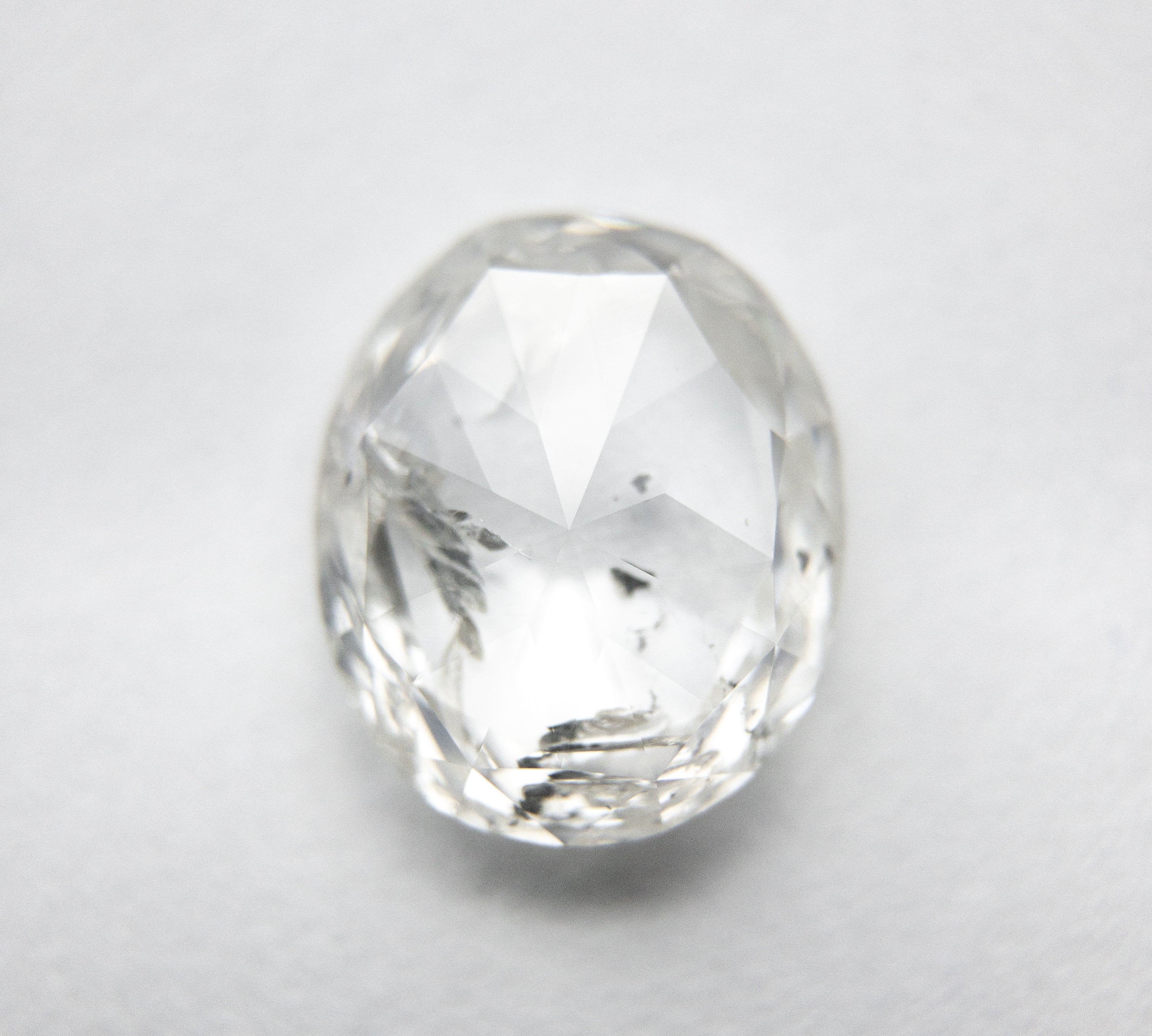 2.12ct 9.12x7.66x3.02mm I1 H Oval Rosecut 18041-03 - Misfit Diamonds