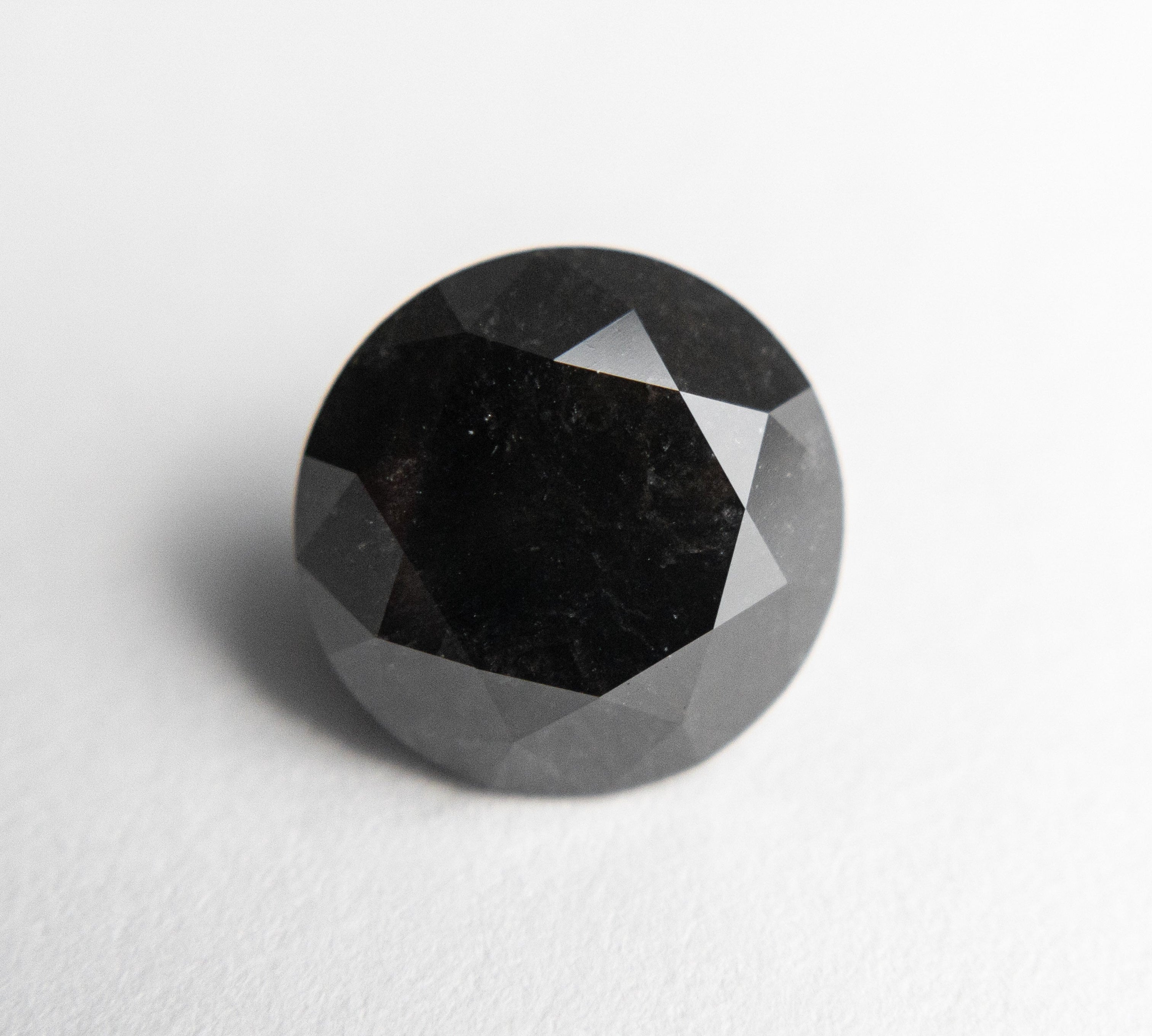 3.38ct 9.02x8.94x6.55mm GIA Fancy Black Round Brilliant Cut 18847-01 - Misfit Diamonds