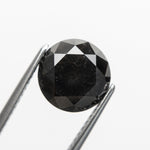 3.38ct 9.02x8.94x6.55mm GIA Fancy Black Round Brilliant Cut 18847-01 - Misfit Diamonds