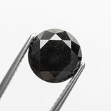 3.38ct 9.02x8.94x6.55mm GIA Fancy Black Round Brilliant Cut 18847-01 - Misfit Diamonds