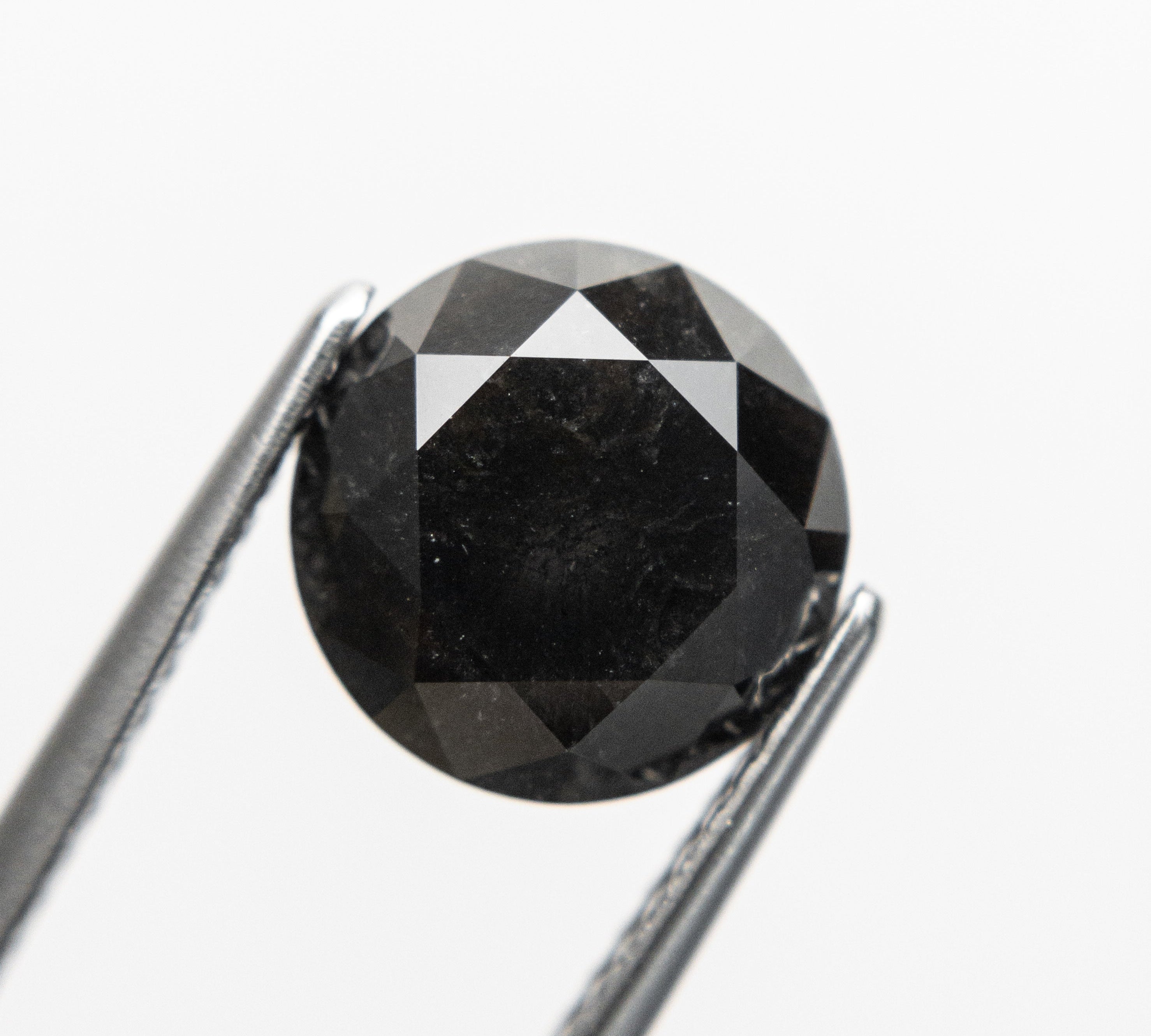 3.38ct 9.02x8.94x6.55mm GIA Fancy Black Round Brilliant Cut 18847-01 - Misfit Diamonds
