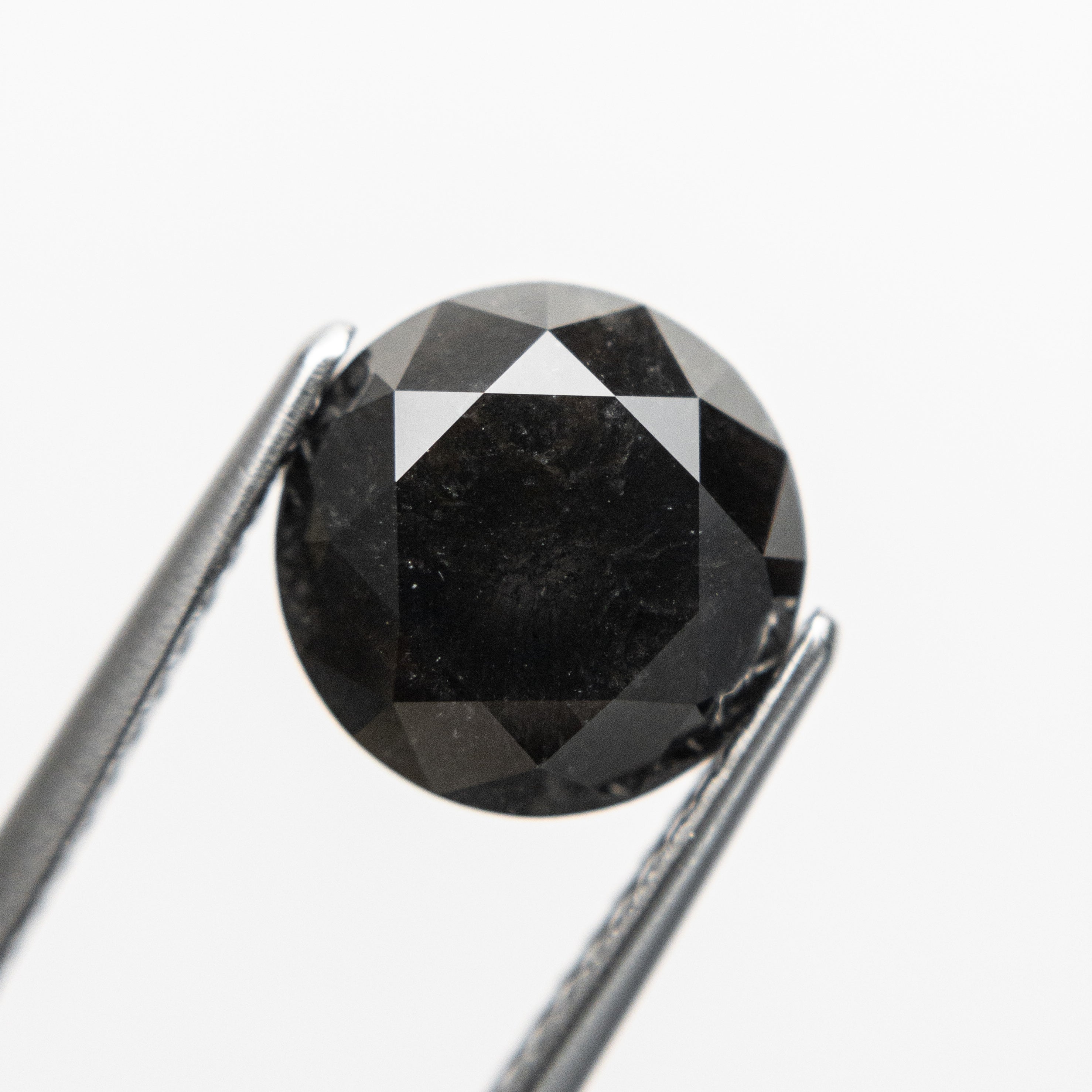3.38ct 9.02x8.94x6.55mm GIA Fancy Black Round Brilliant Cut 18847-01 - Misfit Diamonds