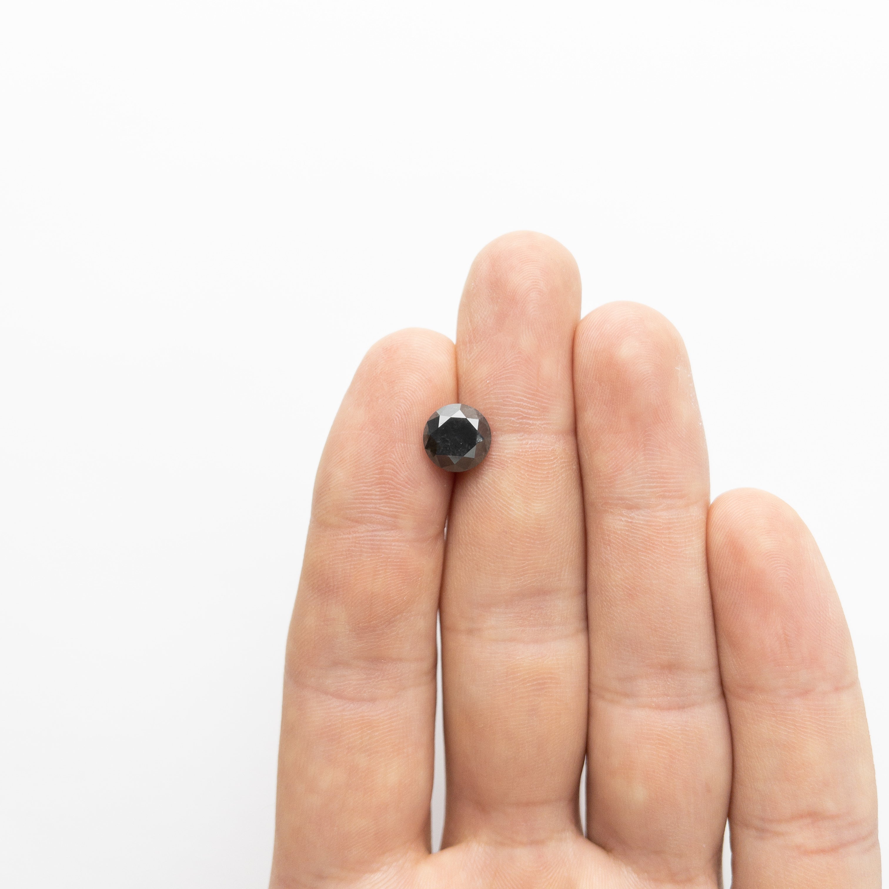 3.38ct 9.02x8.94x6.55mm GIA Fancy Black Round Brilliant Cut 18847-01 - Misfit Diamonds