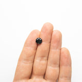 3.40ct 9.19x9.17x6.24mm Natural Fancy Black Round Brilliant 18933-01