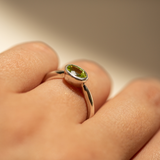 PERIDOT BEZEL RING