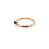 SOLITAIRE SAPPHIRE STACKER RING | 14k GOLD & BLUE SAPPHIRE