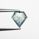 1.56ct 8.05x7.86x2.98mm Shield Rosecut Sapphire 22434-42