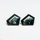 0.74cttw 2pc 5.49x4.57x2.34mm 5.51x4.68x2.13mm Pentagon Step Cut Sapphire Matching Pair 22768-25