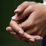 OUROBOROS SNAKE RING | 14K GOLD & EMERALD