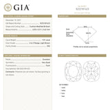 1.01ct 6.03x5.21x3.62mm GIA VS2 Champagne Cushion Brilliant 21596-01