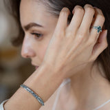 THE DIVINE TESSERA CUFF | MOONSTONE