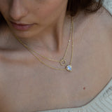 GRAND EXIT PENDANT | 14K GOLD | MOONSTONE