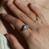VORTEX RING | MOONSTONE & 14K GOLD