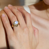 VORTEX RING | MOONSTONE & 14K GOLD