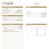 1.01ct 7.40x7.15x1.36mm GIA Internally Flawless D Square Portrait Cut 23036-01