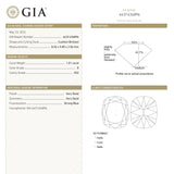 1.01ct 8.26x5.85x2.56mm GIA VS2 D Modern Antique Cushion Old Mine Cut 21702-01