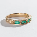 FLOW OF LIFE RING | 14K GOLD & EMERALD